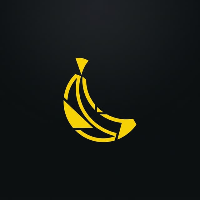 Abstract geometric banana illustration representing great UX design